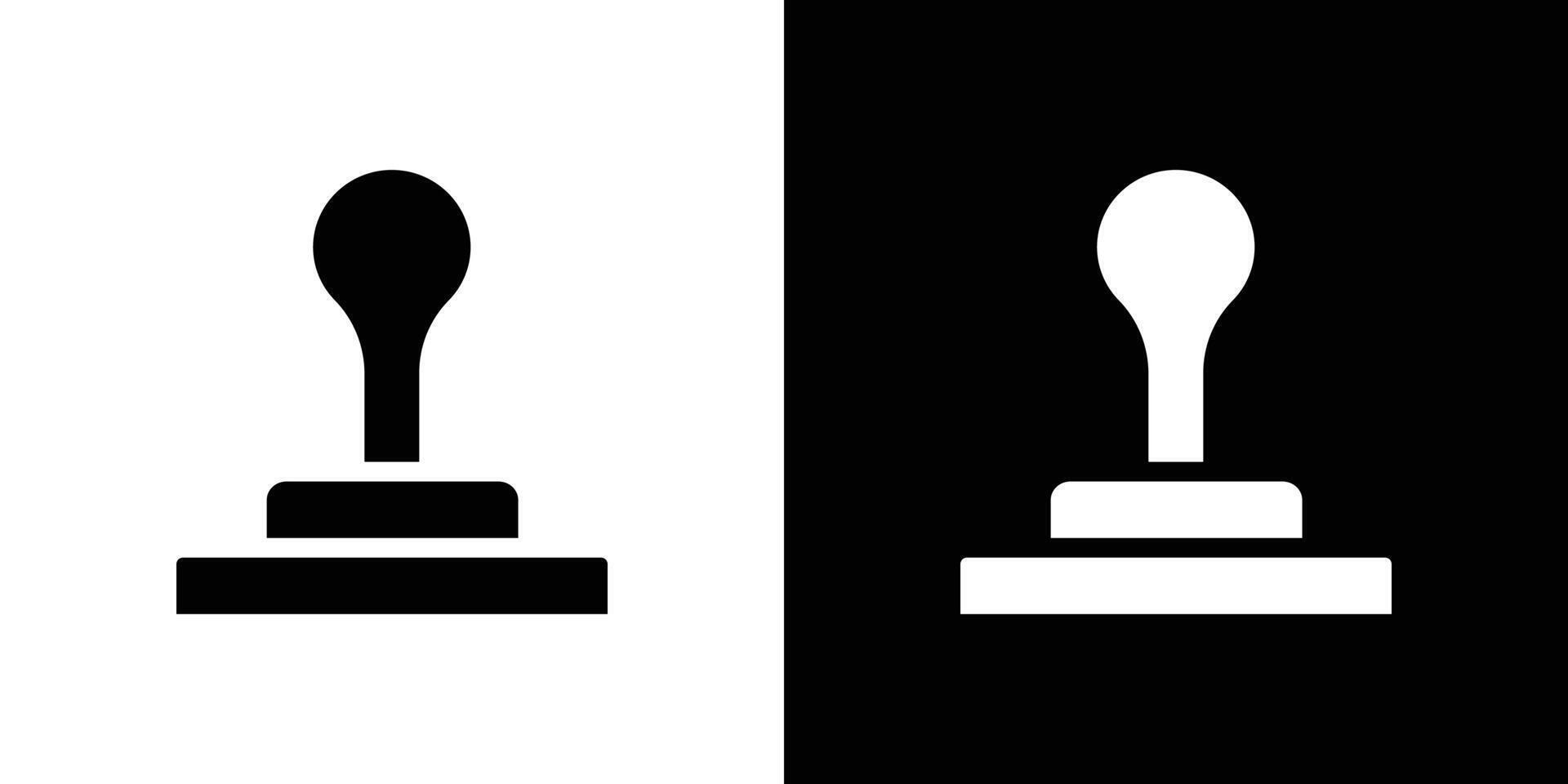 stamp icon Flat fill set collection vector