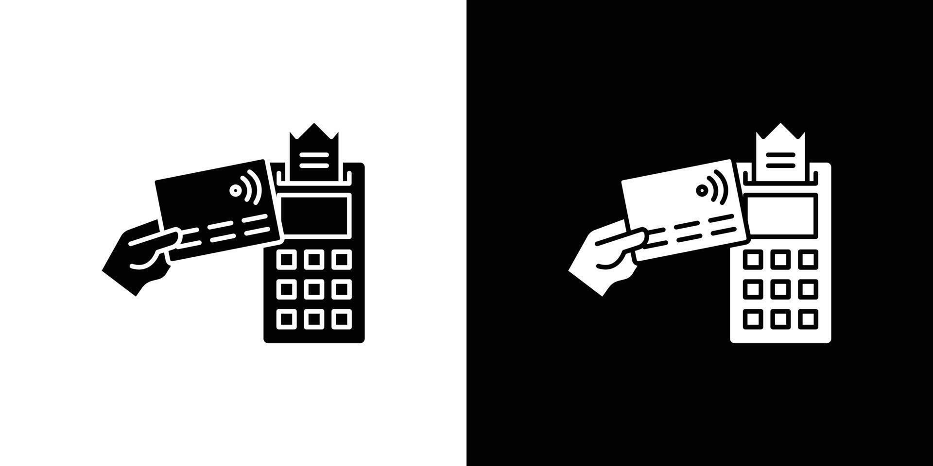 Payment terminal icon Flat fill set collection vector