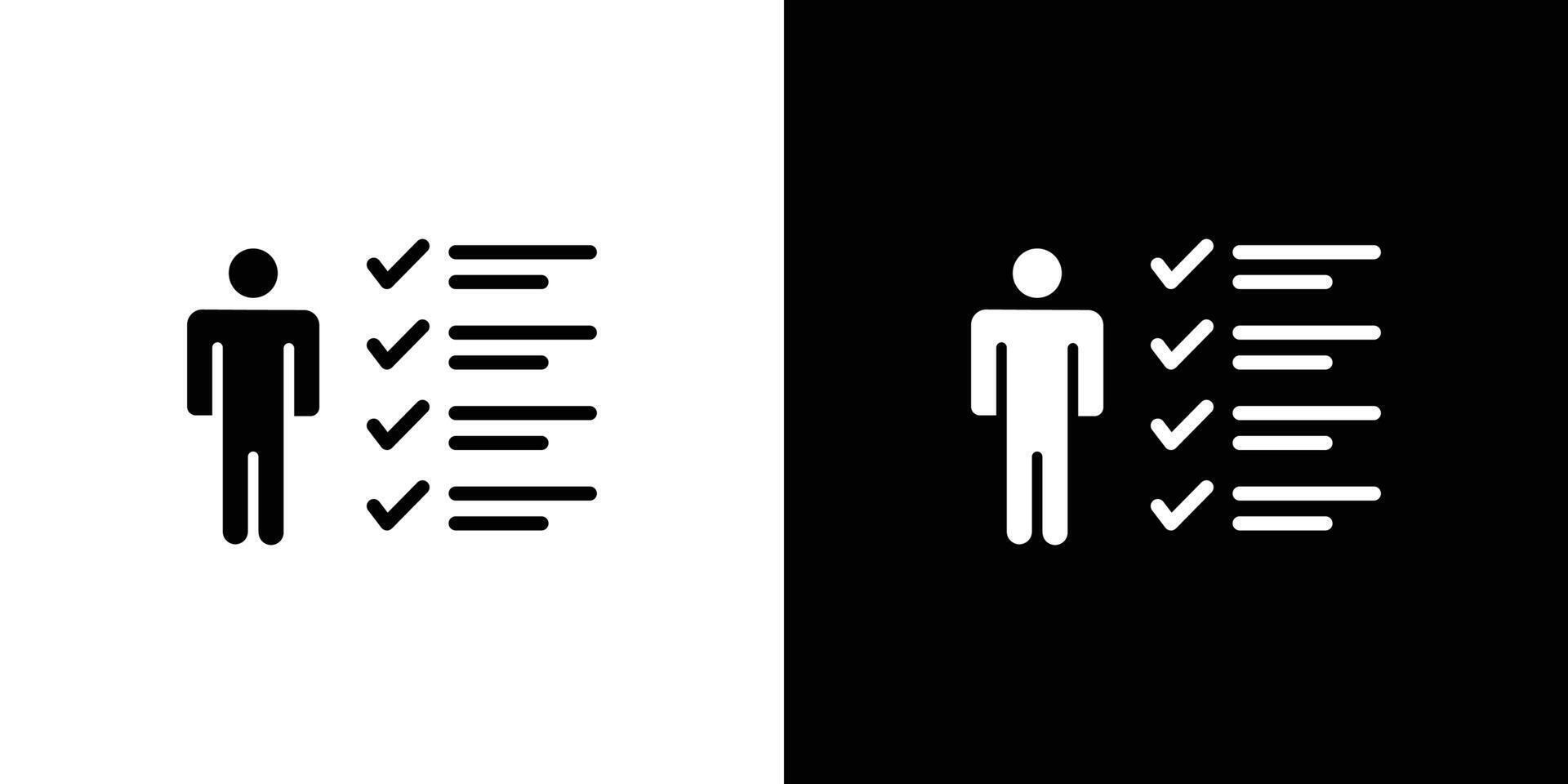 Personal Assessment icon Flat fill set collection vector