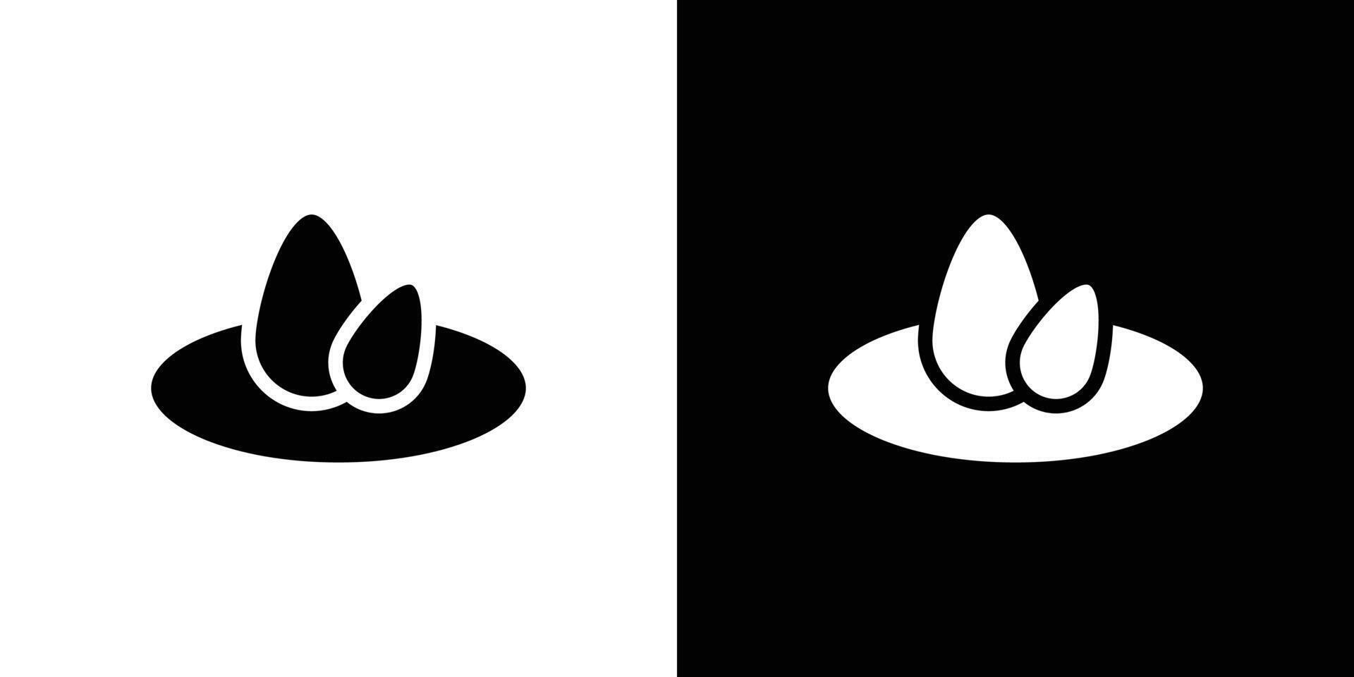 Nest icon Flat fill set collection vector