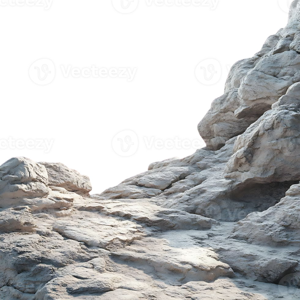 Stone Texture Isolated on Transparent Background, Rock Formation with Detailed Surface for Design, Natural Elements for Backgrounds png