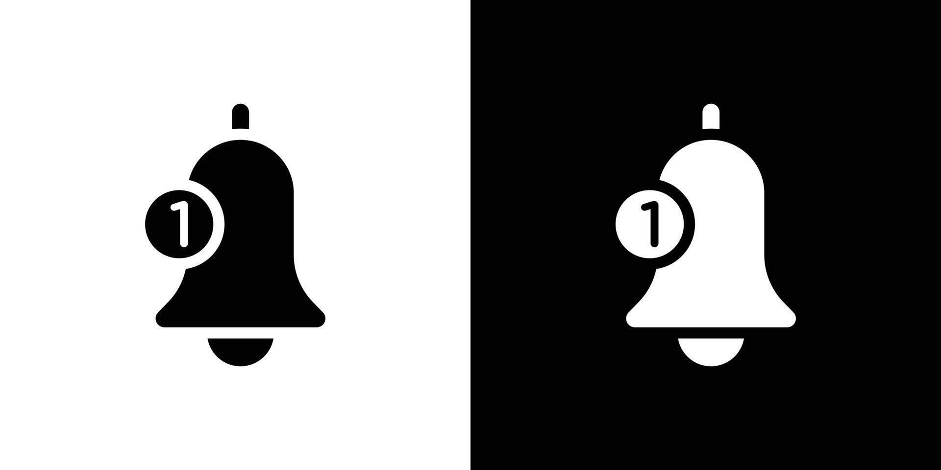 Notification bell icon Flat fill set collection vector