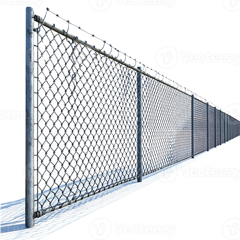 Chain Link Fence with a Transparent Background png