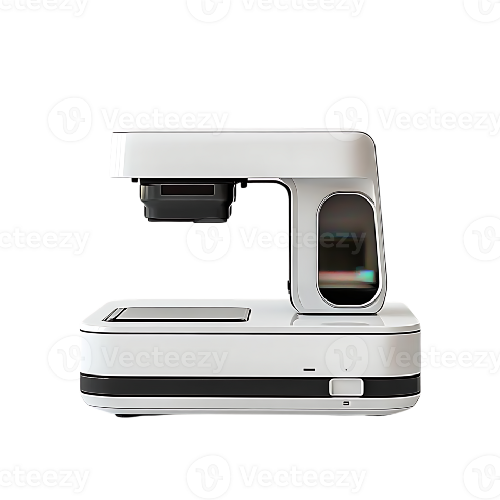 Modern White 3D Printer with Transparent Background, Creates Prototypes, High Resolution, 3D Printing,  High-Quality Prints, 3D Printing Technology,  Desktop 3D Printer,  Affordable 3D Printer,  DIY 3D Printer,  3D Printing Design,  3D Printing Software png
