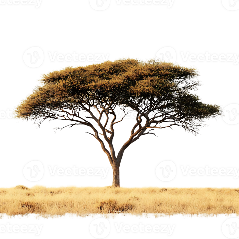 A Single Tree Stands Tall Against a Transparent Background, a Symbol of Resilience and Life png