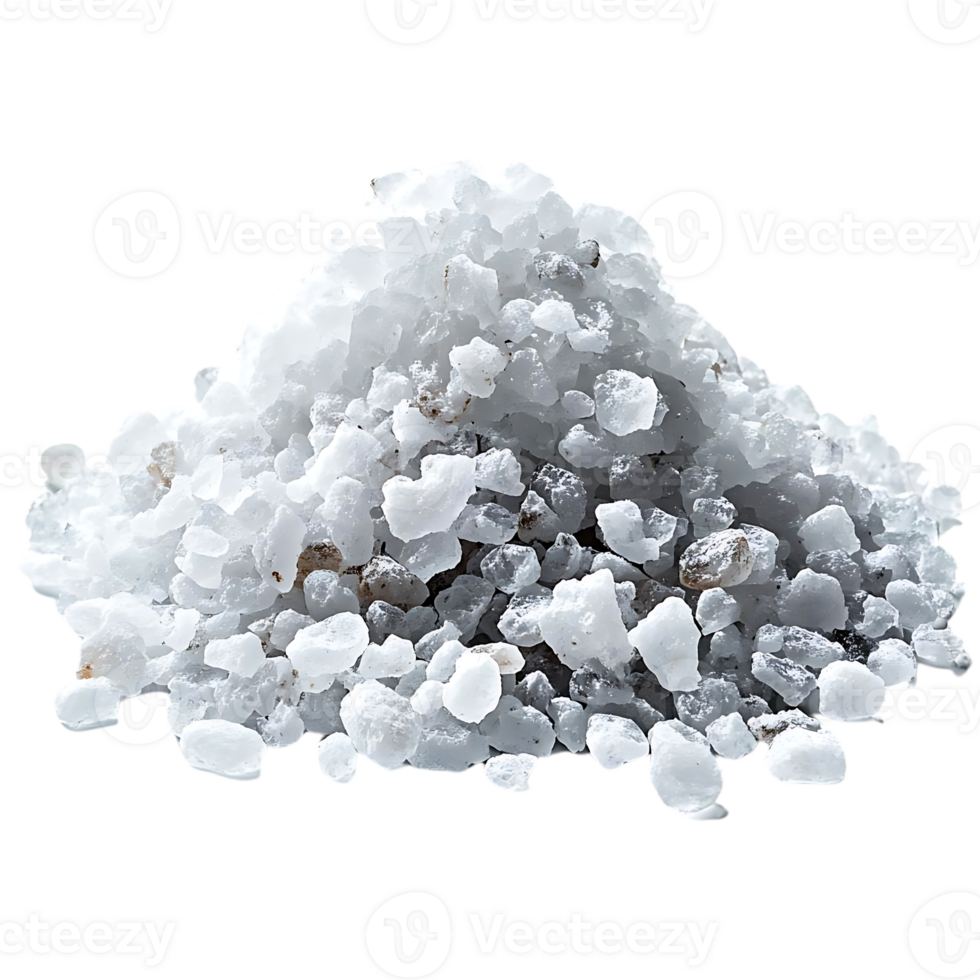 Crystals of White Salt with Transparent Background png