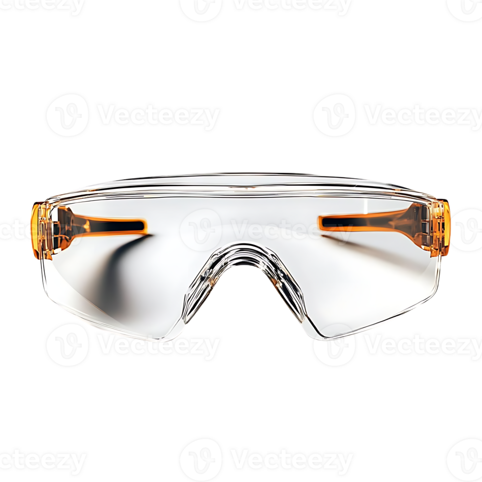 Clear Safety Goggles with Transparent Background, Perfect for Construction, Industrial, and Medical Work, Durable and Comfortable, Anti-Fog and Scratch-Resistant, Provide Excellent Eye Protection png