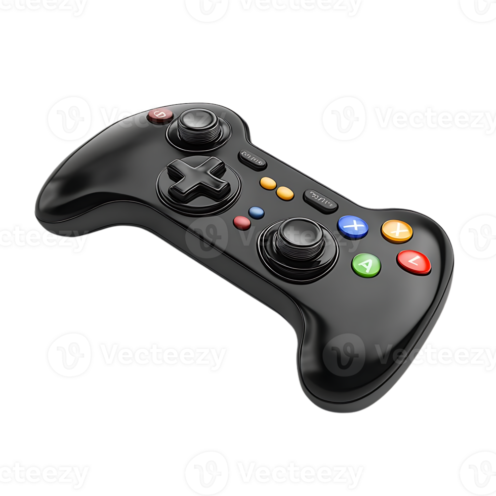 Black Game Controller with Transparent Background -  A Gaming Experience with Transparent Background png