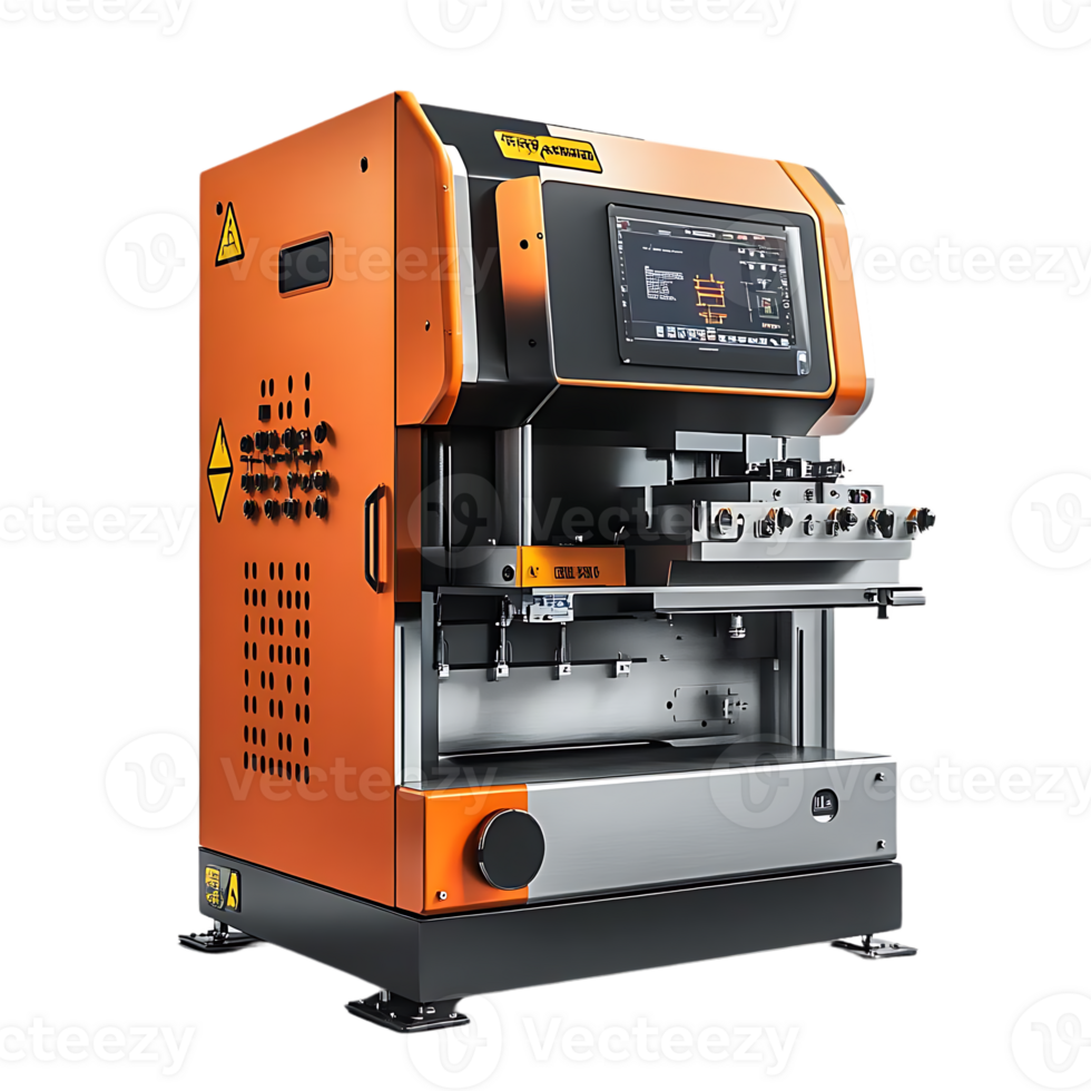 Automated Die Cutting Machine with a Transparent Background, a High-Quality Machine for Precision Cutting with a Transparent Background png