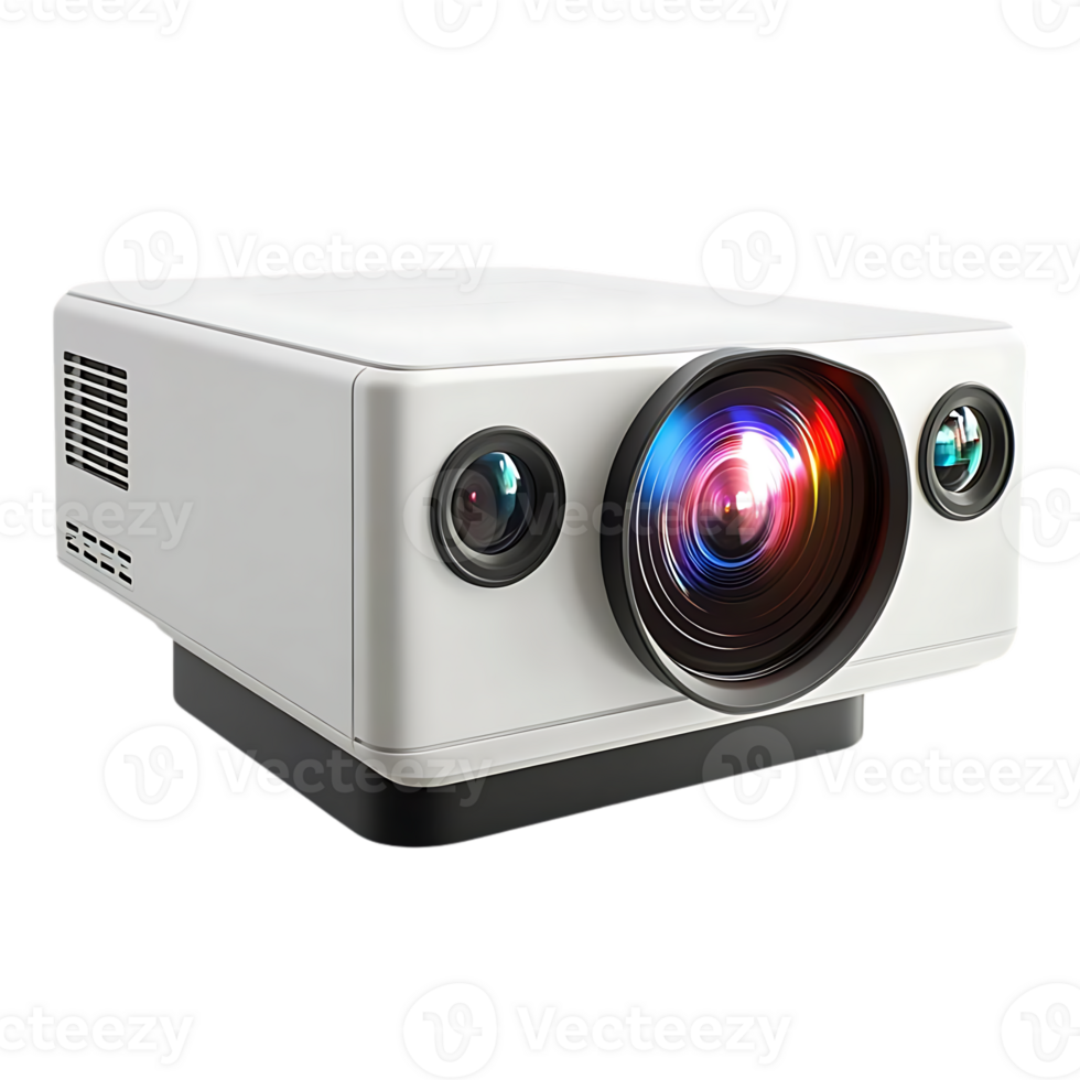 Projector with Transparent Background and a Large Lens for High-Quality Images png