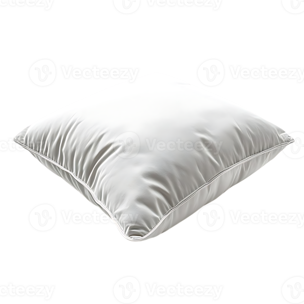 White Pillow with a Transparent Background, Ideal for Mockups and Design Projects png