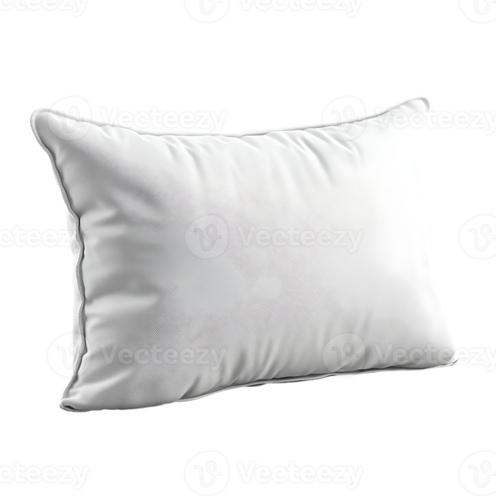 White Pillow Mockup with a Transparent Background for Design Projects png