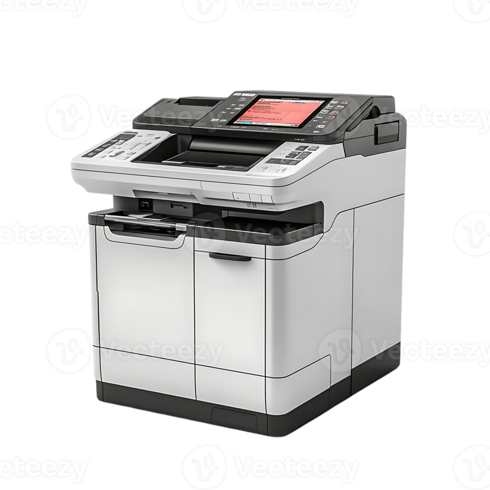 High-Performance Multifunction Printer with a Transparent Background, Ideal for Business Professionals png
