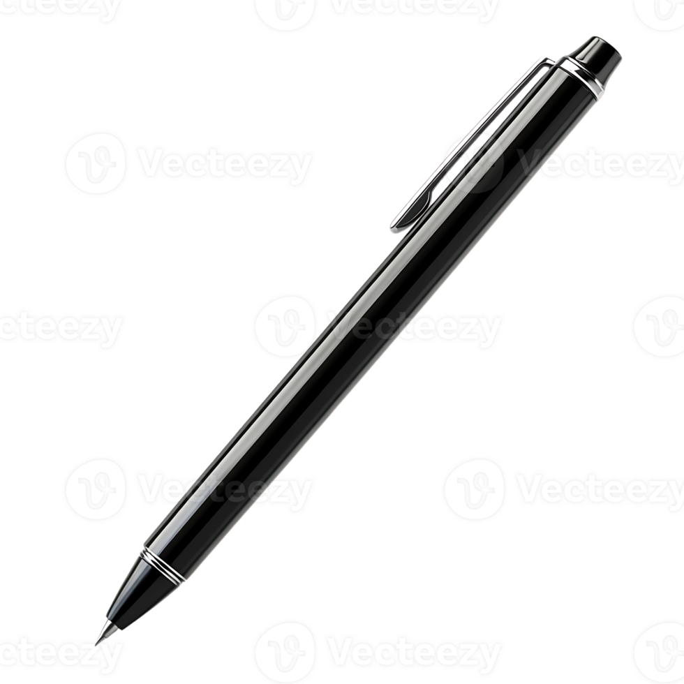 zwart balpen pen geïsoleerd Aan transparant achtergrond png