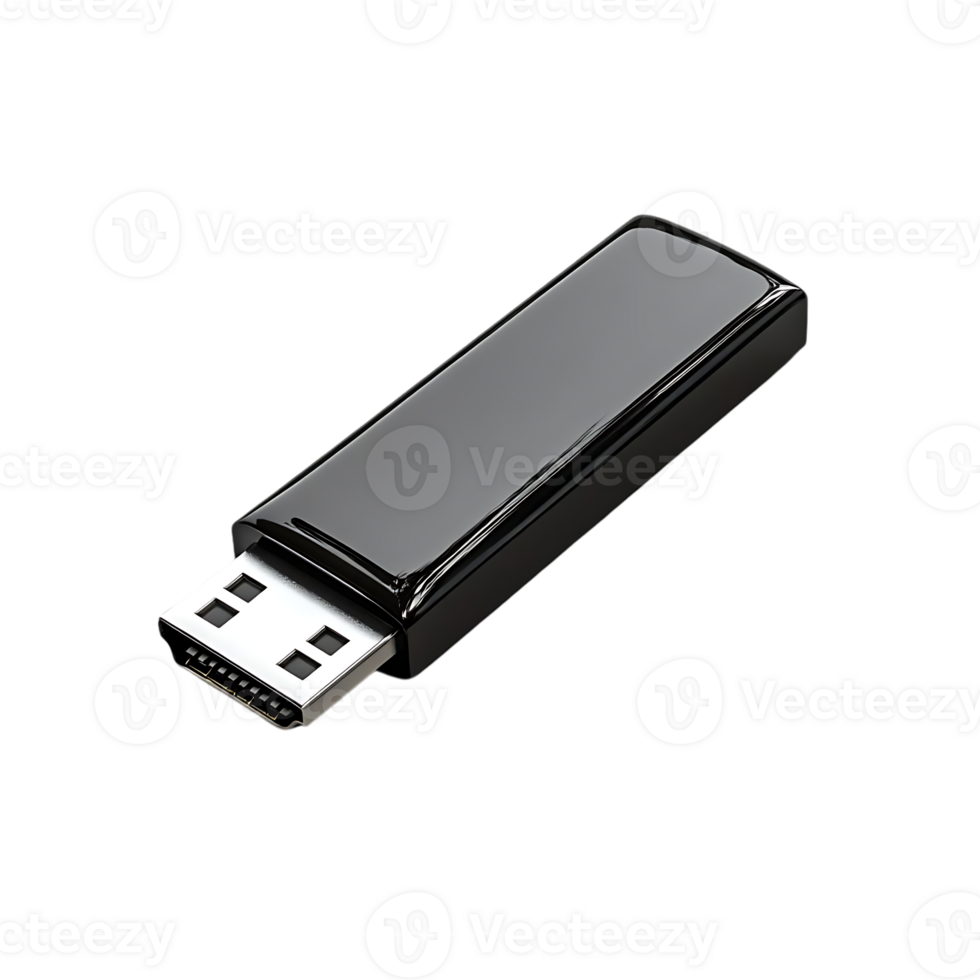 Black HDMI to USB Adapter with Transparent Background png
