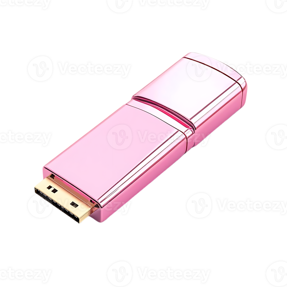 Pink HDMI to DisplayPort Adapter with Transparent Background png
