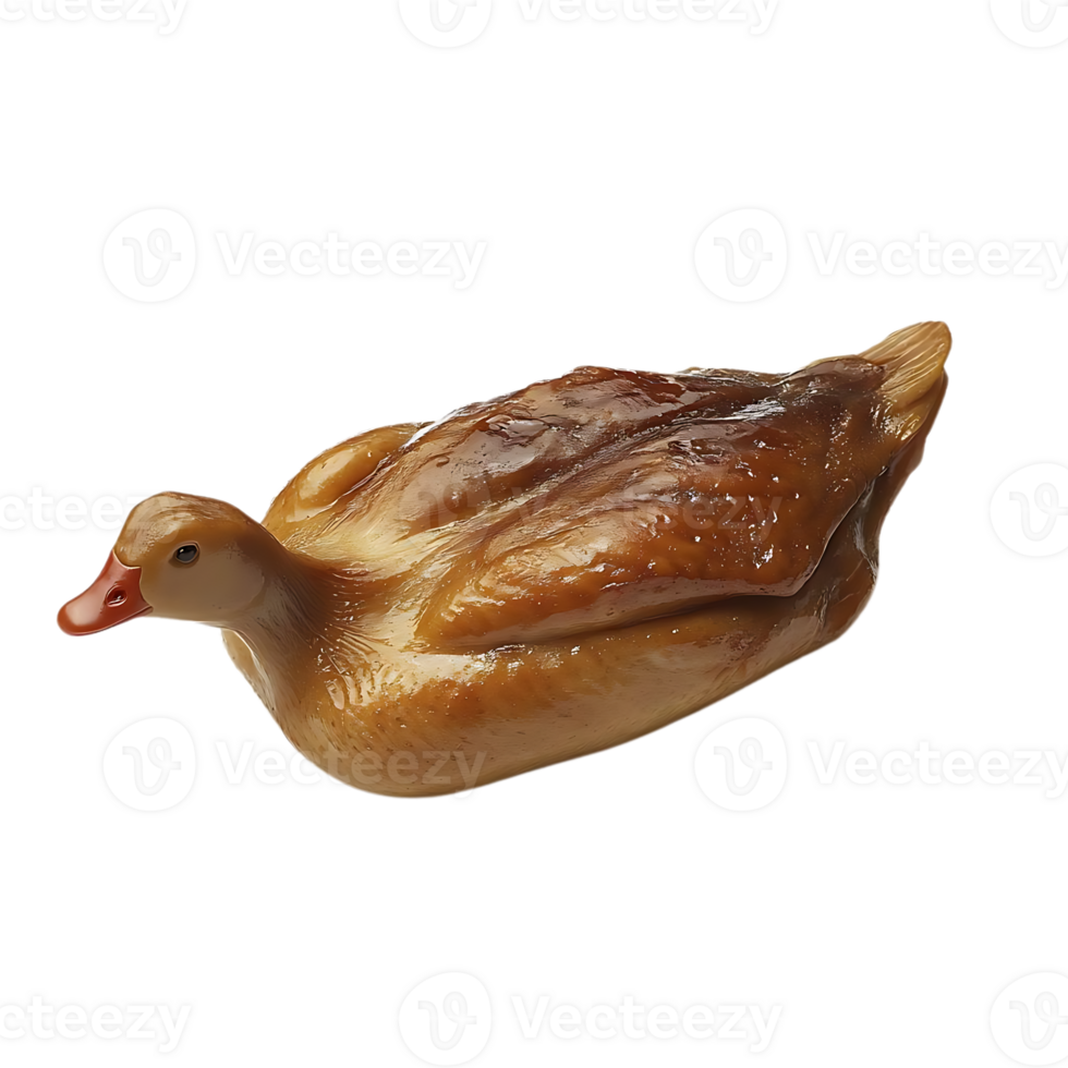 Roasted Duck with a Transparent Background, a Delectable Culinary Masterpiece png