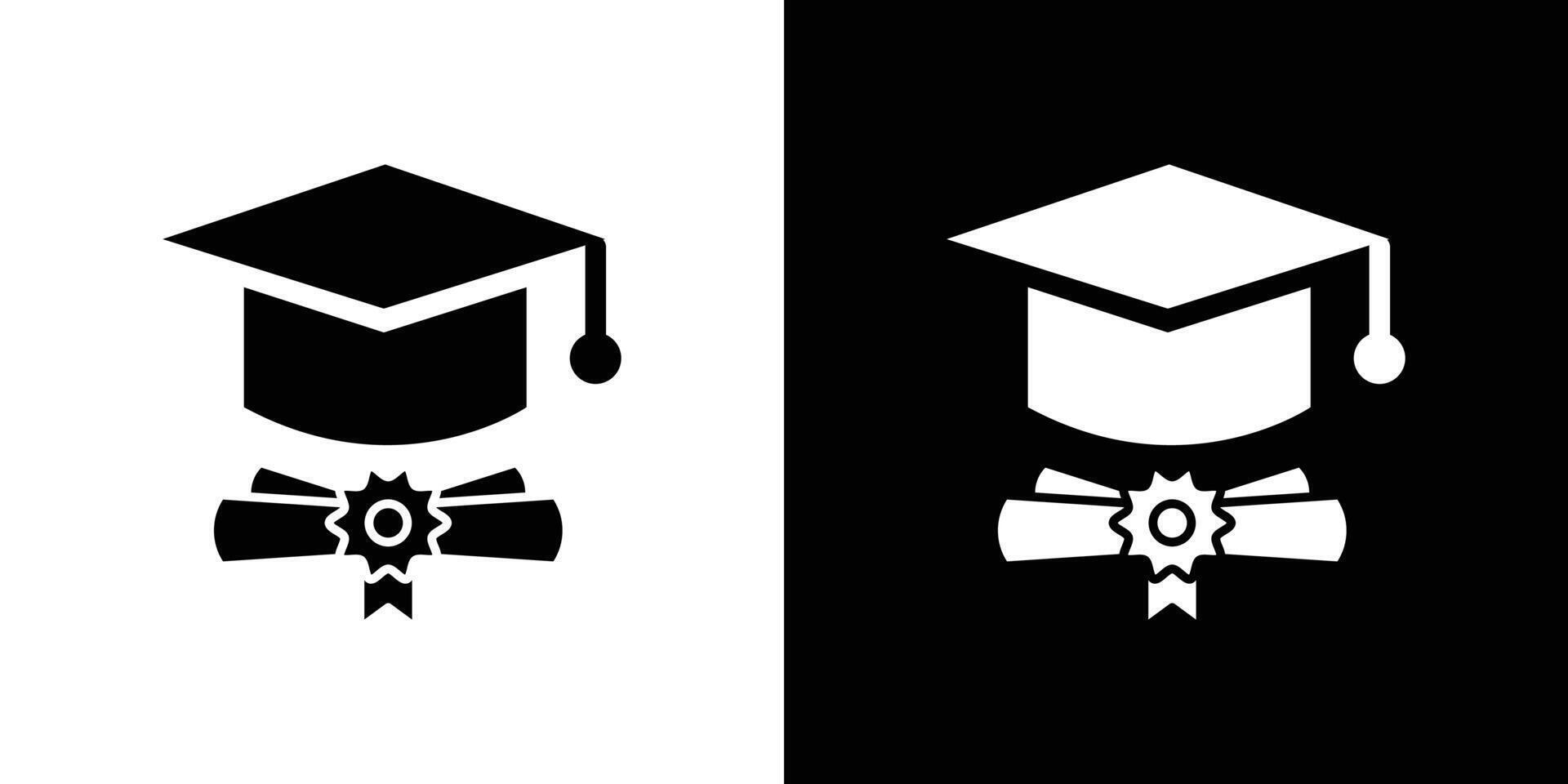 Graduation ceremony icon Flat fill set collection vector