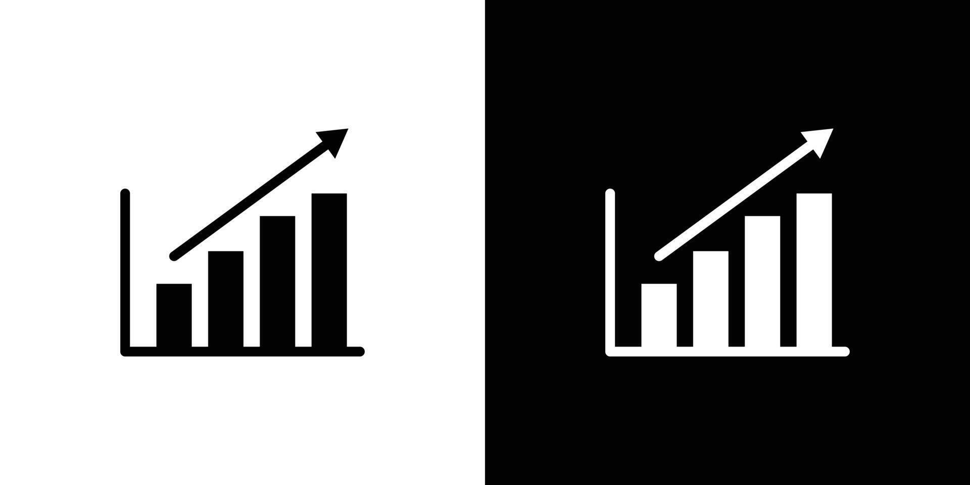 graph chart icon Flat fill set collection vector