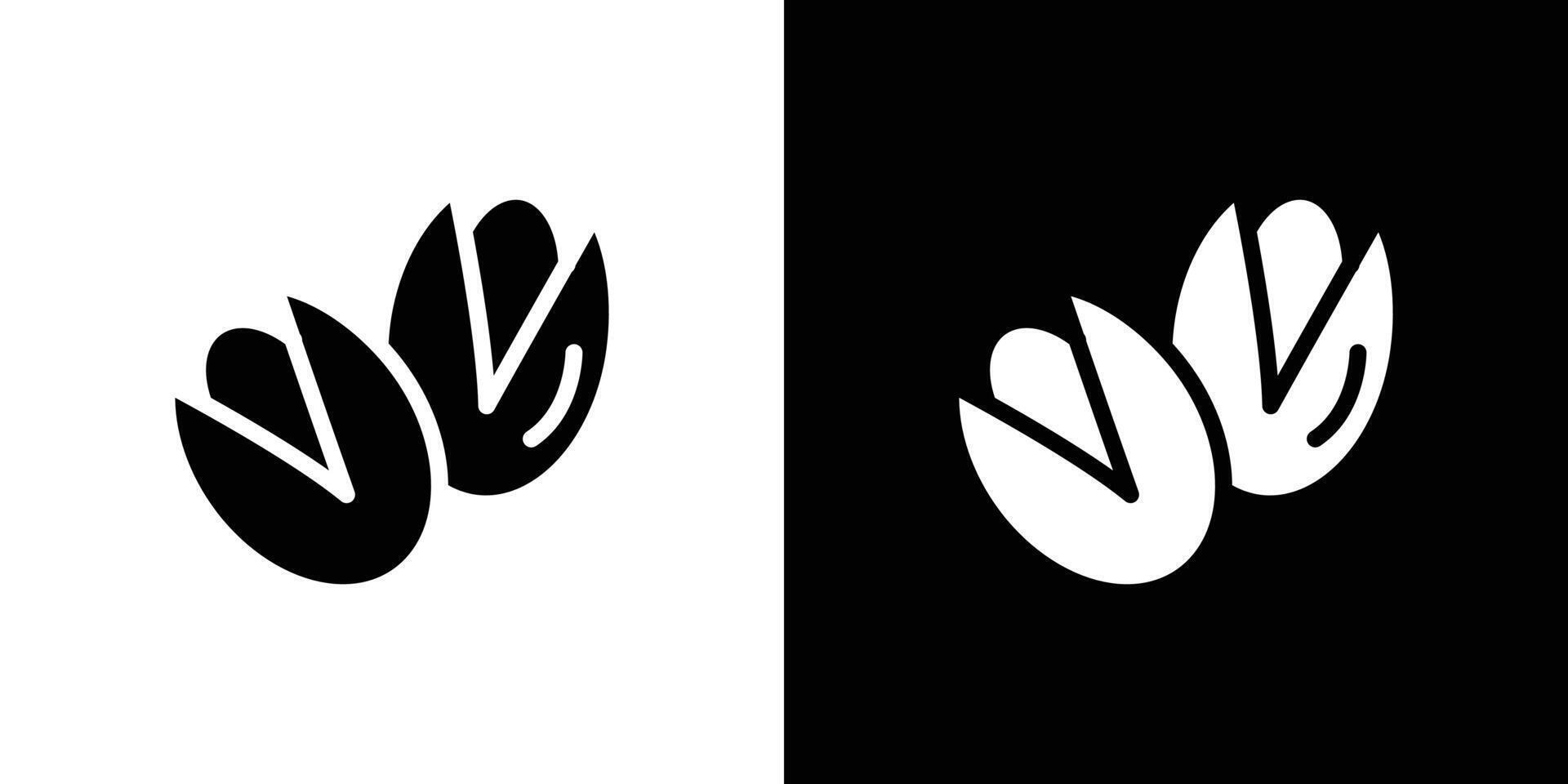 pistachio icon Flat fill set collection vector