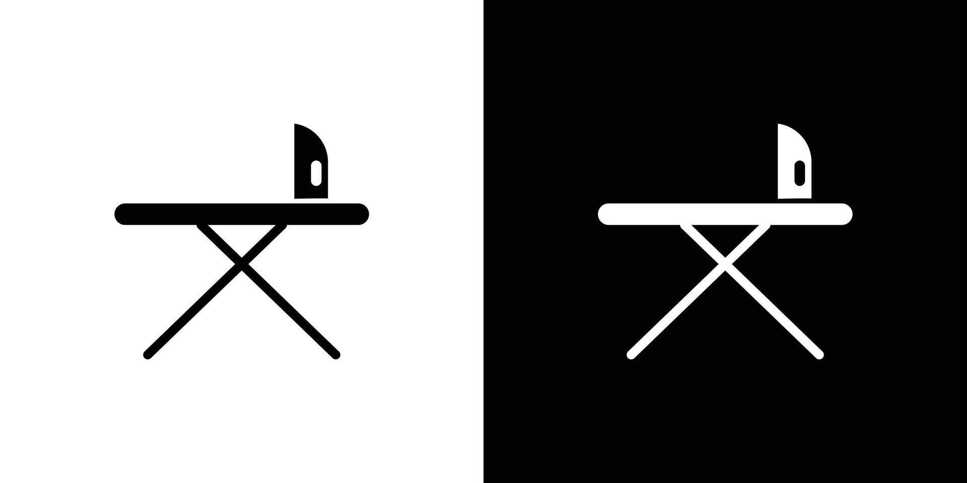 ironing table icon Flat fill set collection vector