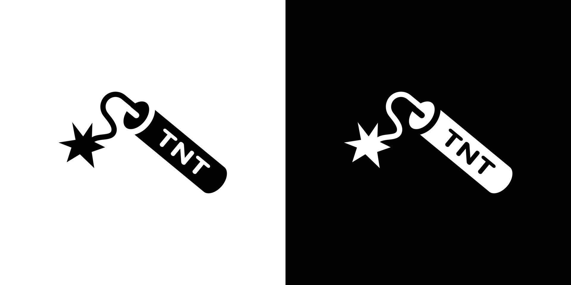 TNT dynamite icon Flat fill set collection vector