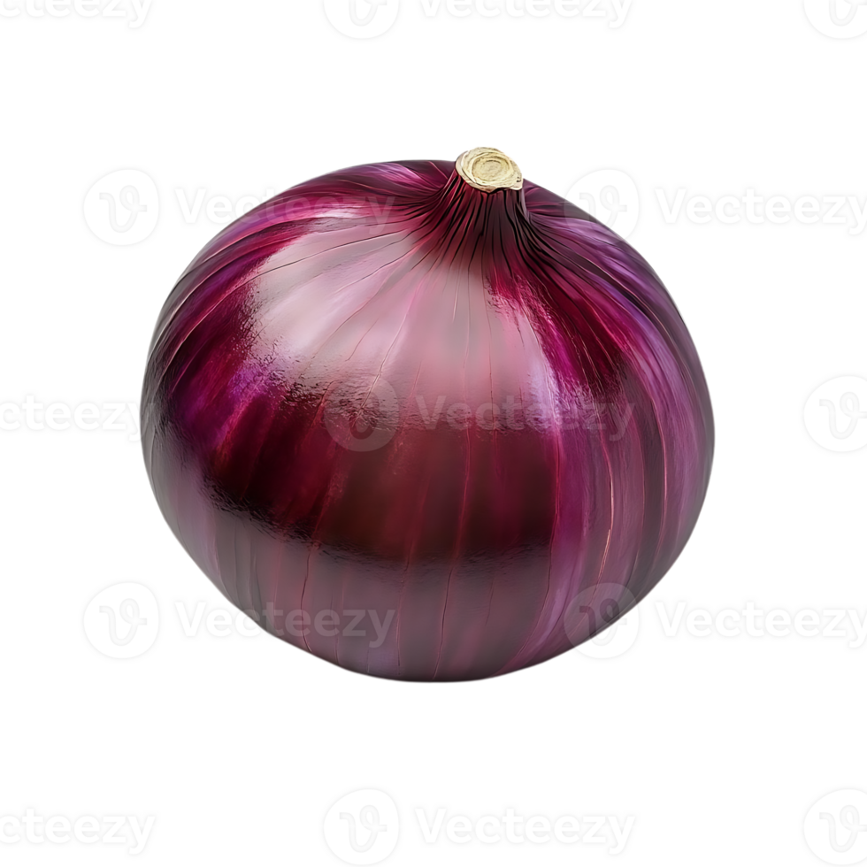 Red Onion with Transparent Background, A Vibrant and Delicious Vegetable with a Sharp Flavor, Isolated on Black png