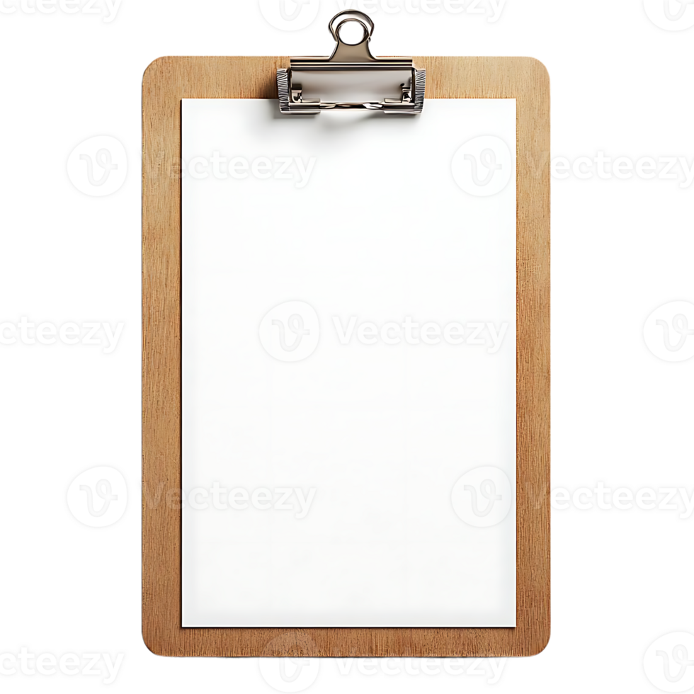 Blank Clipboard with a Transparent Background - Ready for Your Ideas and Notes png