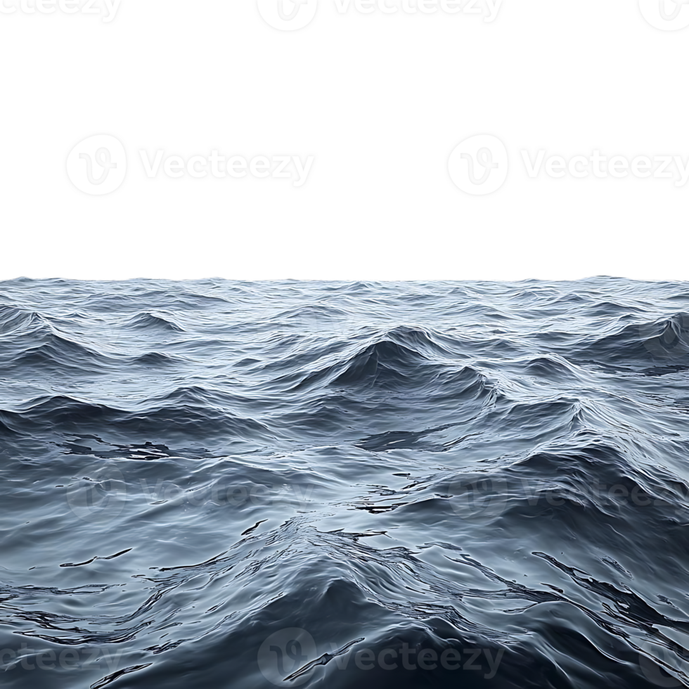 Ozean Wellen mit transparent Hintergrund, Blau Wasser Oberfläche, nahtlos Schleife, realistisch 3d Animation, Digital Kunst, Natur Hintergrund, unter Wasser Welt, Wasser Textur, Ozean Szene, Meer Wellen, Wasser Wellen png