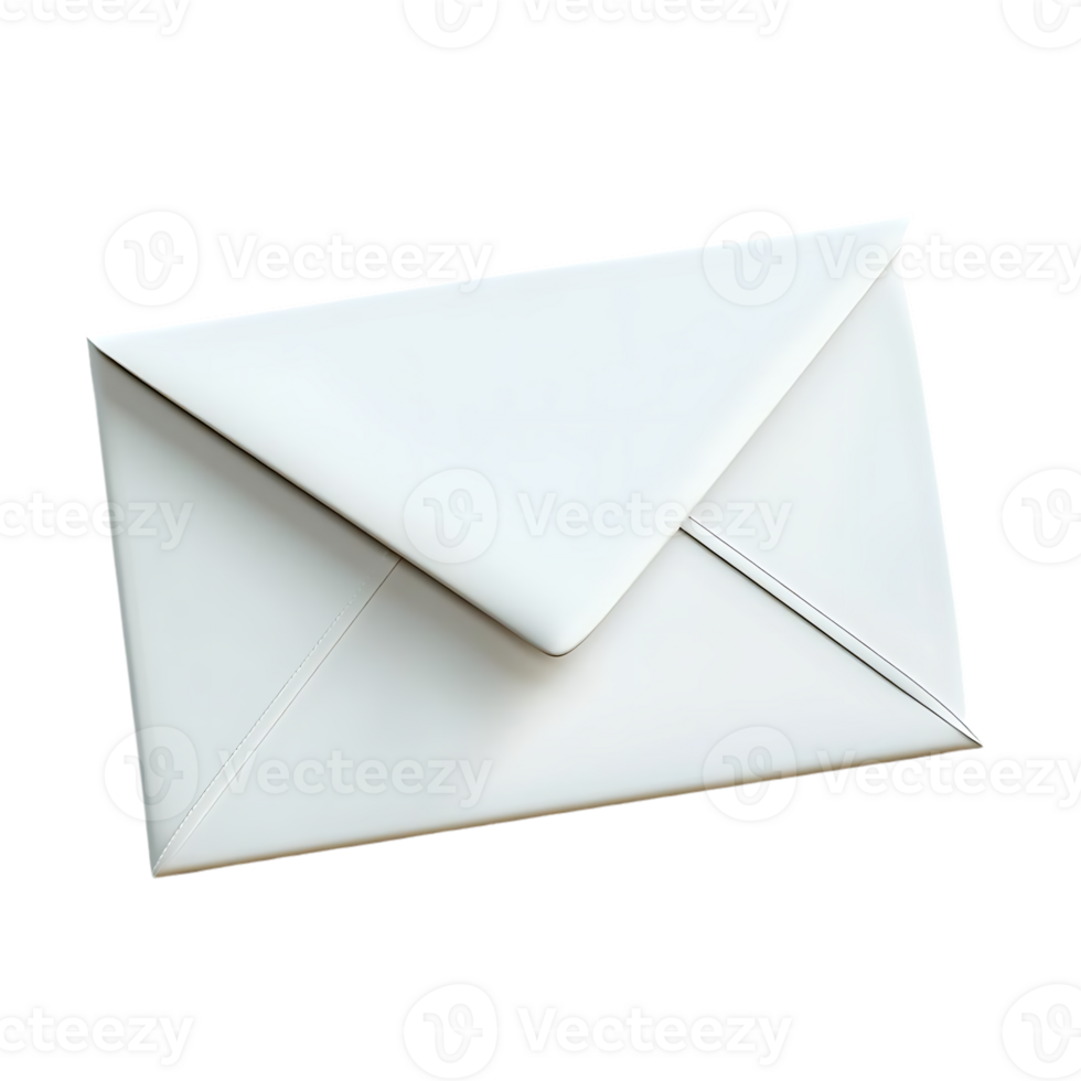 White Envelope with Transparent Background, a Clean and Simple Design for Your Projects png