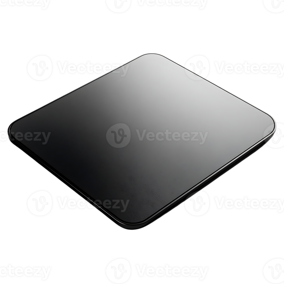 Black Square Mockup with a Transparent Background for Design Presentations png