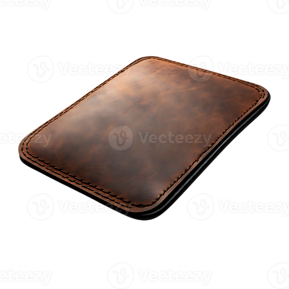 Brown Leather Wrist Rest with a Transparent Background png