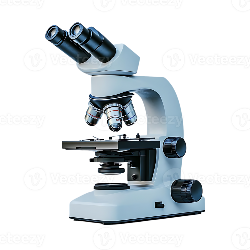 A Modern Microscope With Transparent Background, Perfect for Examining Tiny Specimens png