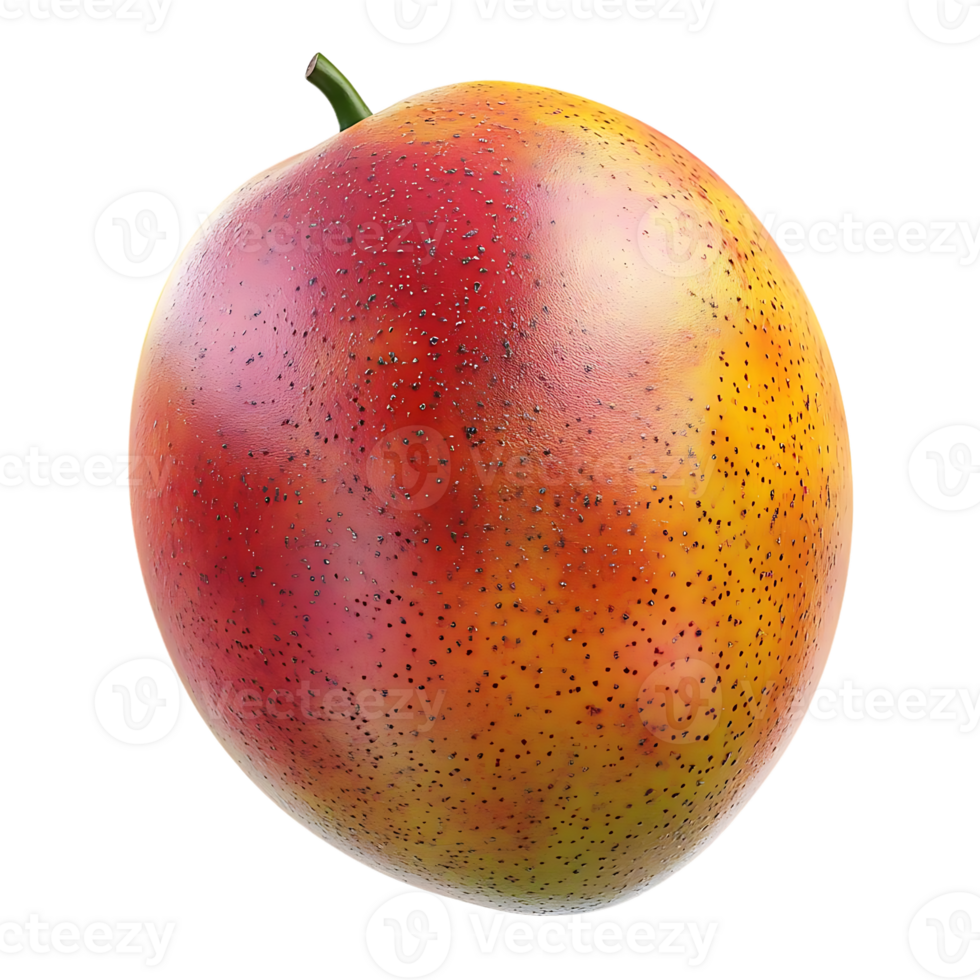 A Single Ripe Mango with a Transparent Background, A Delicious Tropical Fruit Ready to Eat png