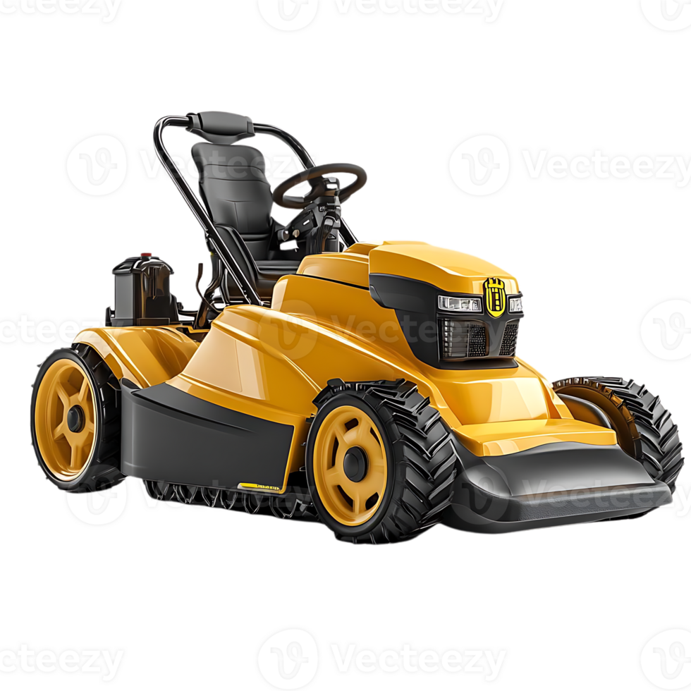 Powerful Lawn Mower with Transparent Background for Easy Cutting png