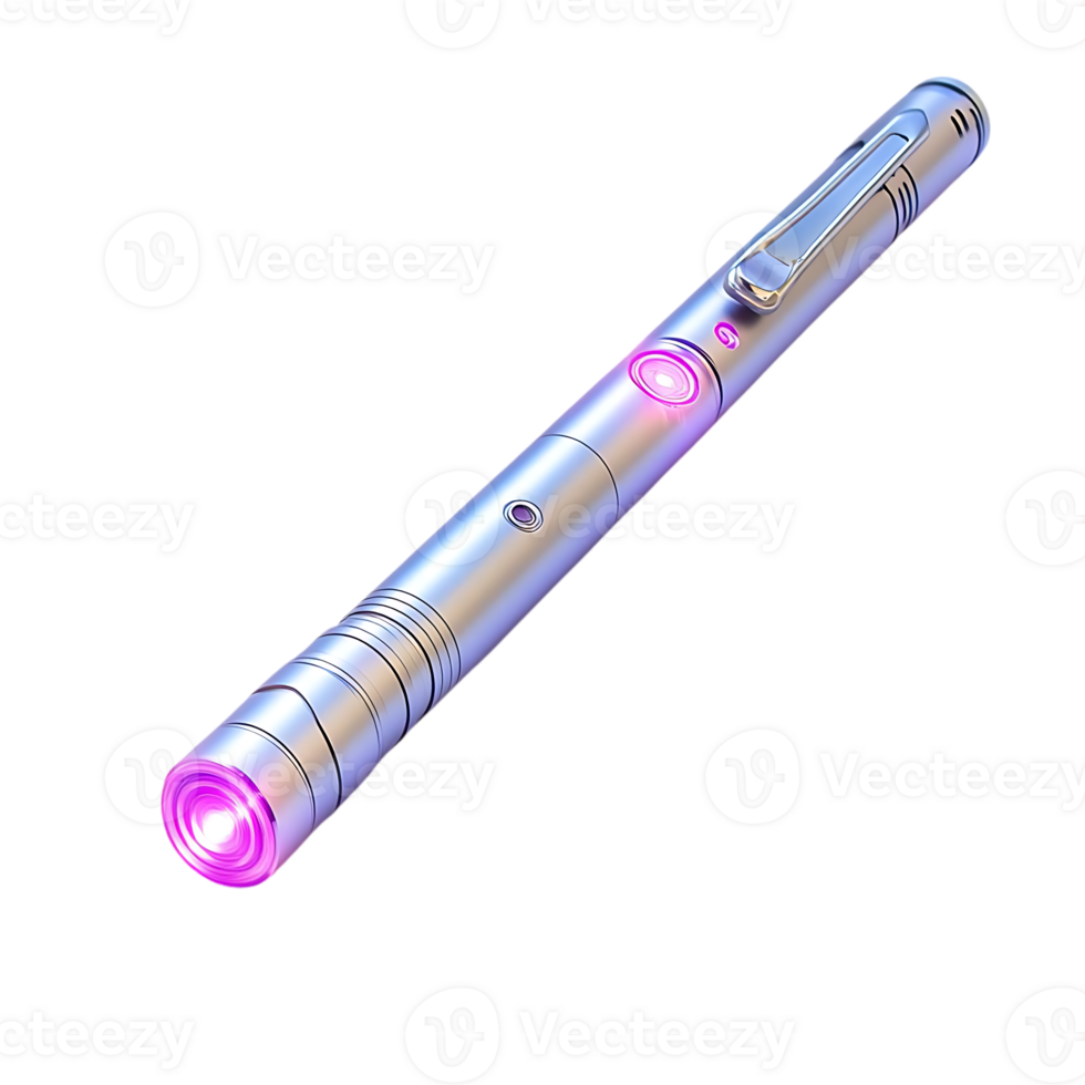 Ultraviolet Light Pen with Transparent Background, Perfect for Sanitizing and Disinfecting Surfaces png