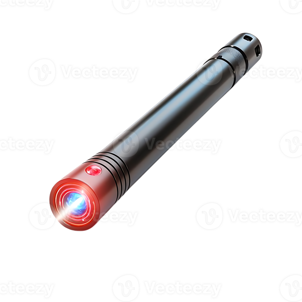 Powerful Red Laser Beam Lights Up the Night with a Transparent Background png