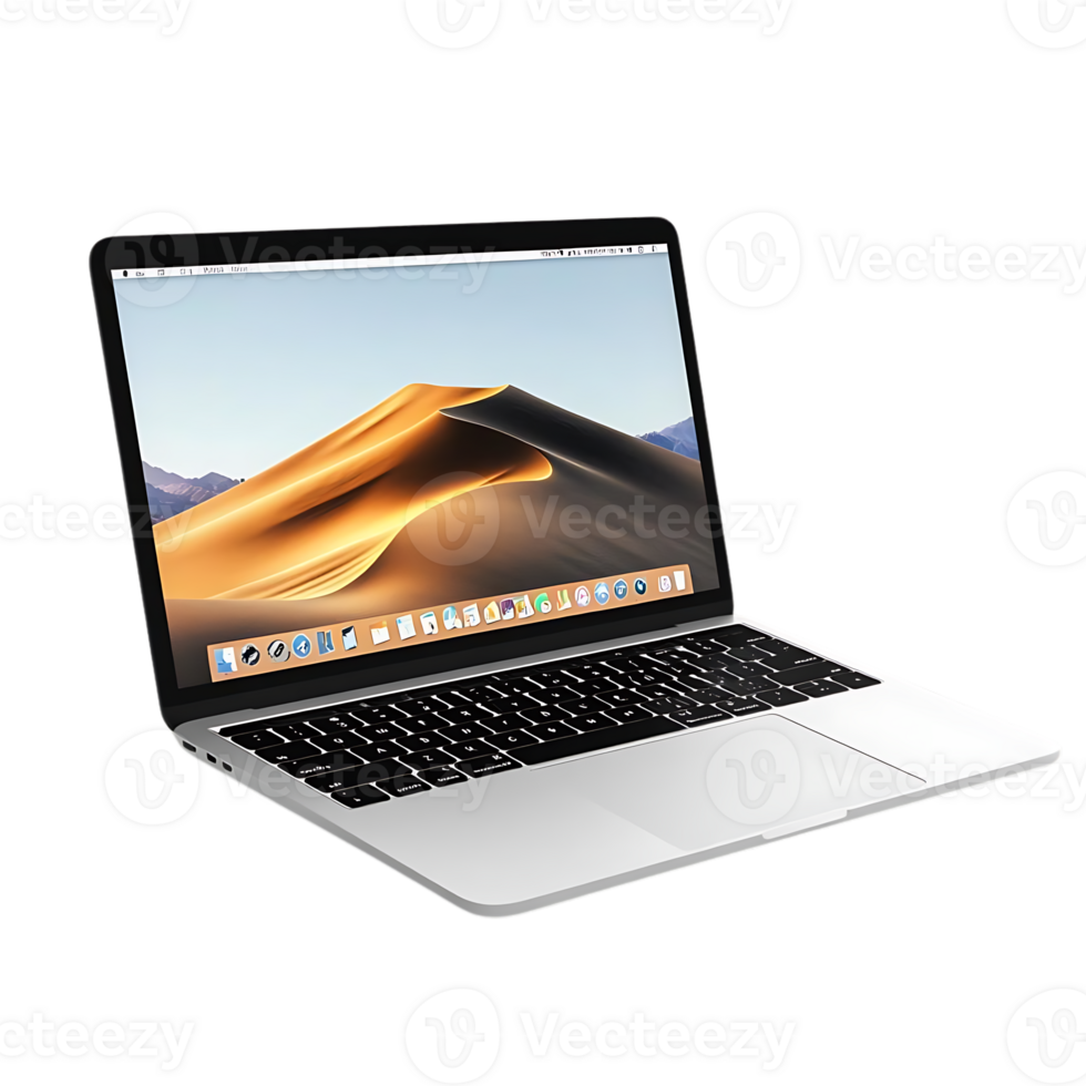 Apple Macbook Pro with Transparent Background - Experience a Seamless, Modern Design for Your Work and Play png