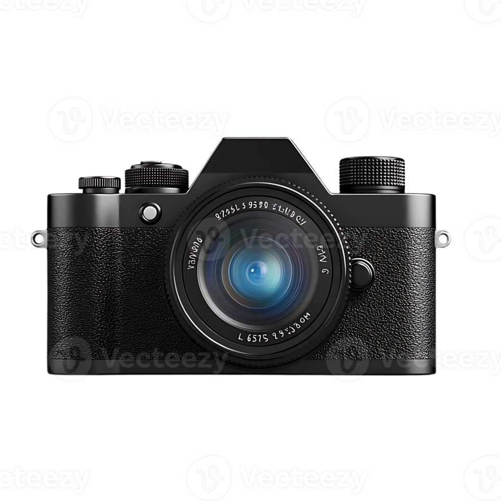 Capture Stunning Images with this Black DSLR Camera with a Transparent Background png