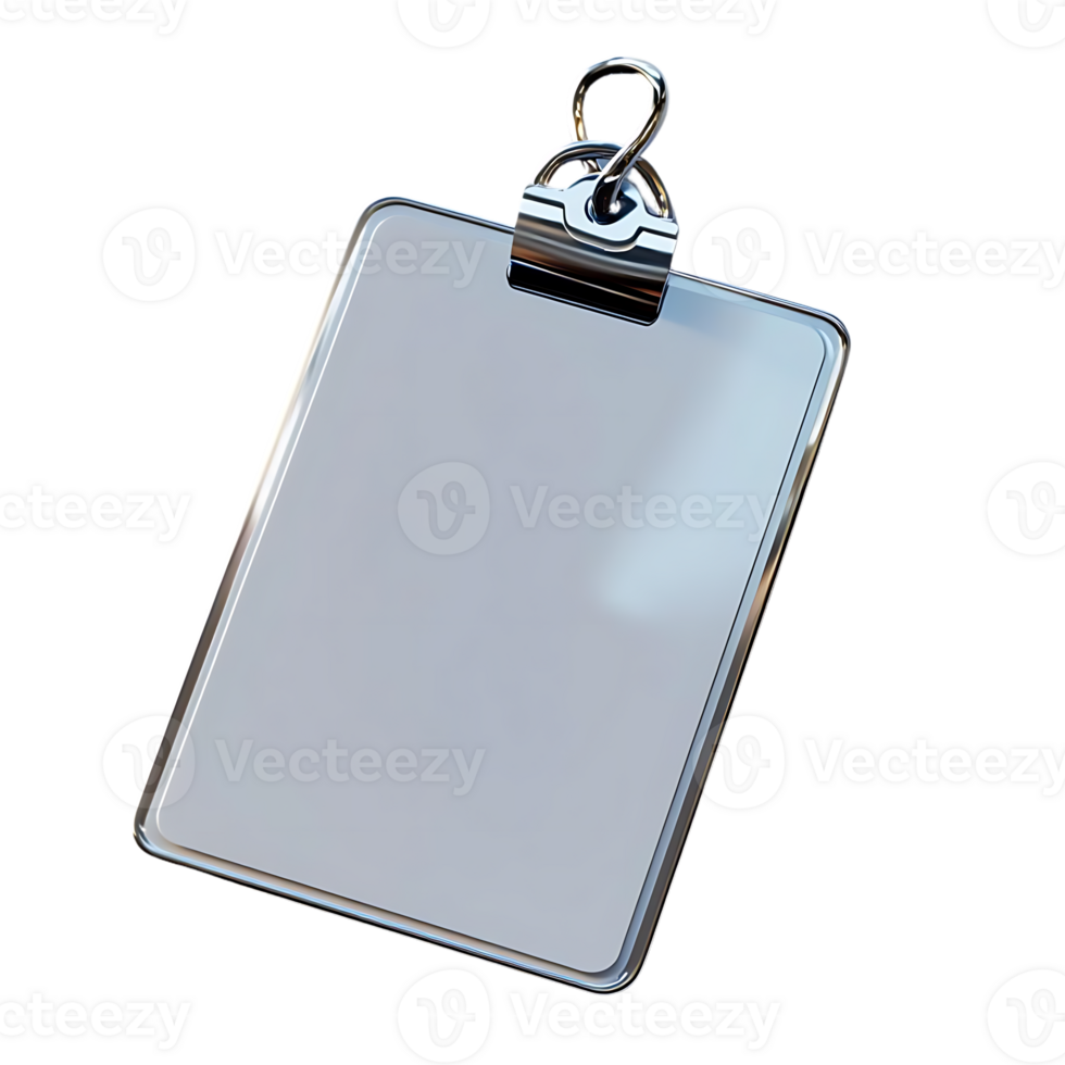 Blank Clipboard with Transparent Background, Mockup for Design and Branding png