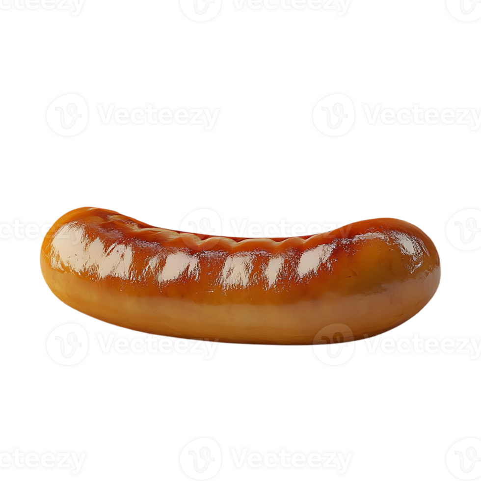 A Juicy, Golden Brown Sausage with a Transparent Background, Perfect for Your Culinary Creations png