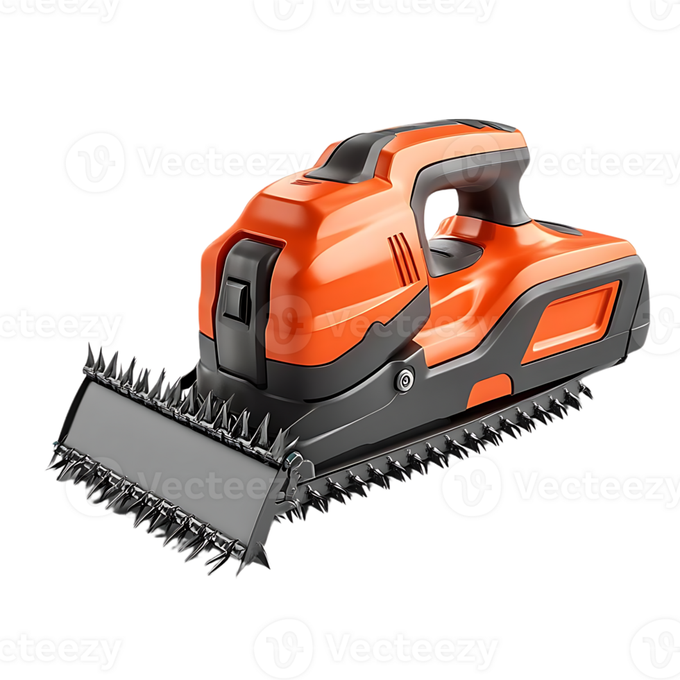 Cordless Electric Lawn Edger with Transparent Background, Cutting Grass with a Sharp Blade,  Powerfully Trimming Edges with a  Transparent Background png