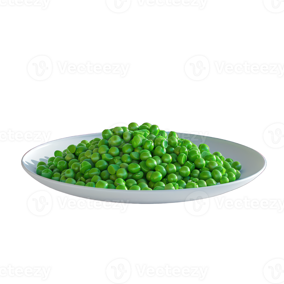 peas in a plate transparent background png