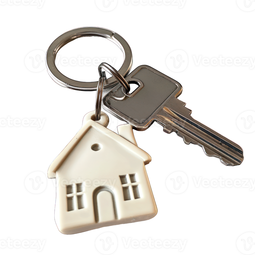 keyring with house icon transparent background png