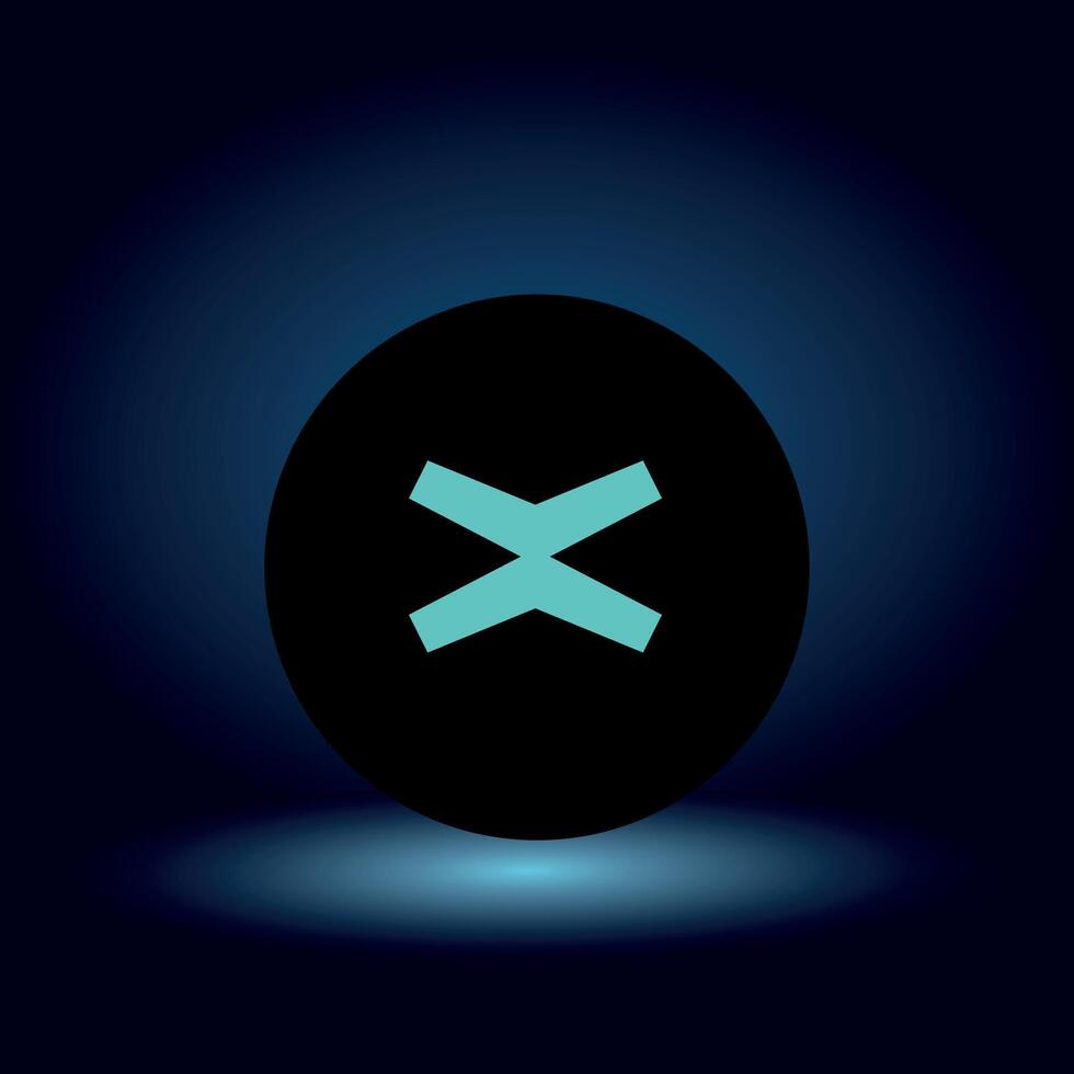 flat MultiversX EGLD Token symbol on blue background vector