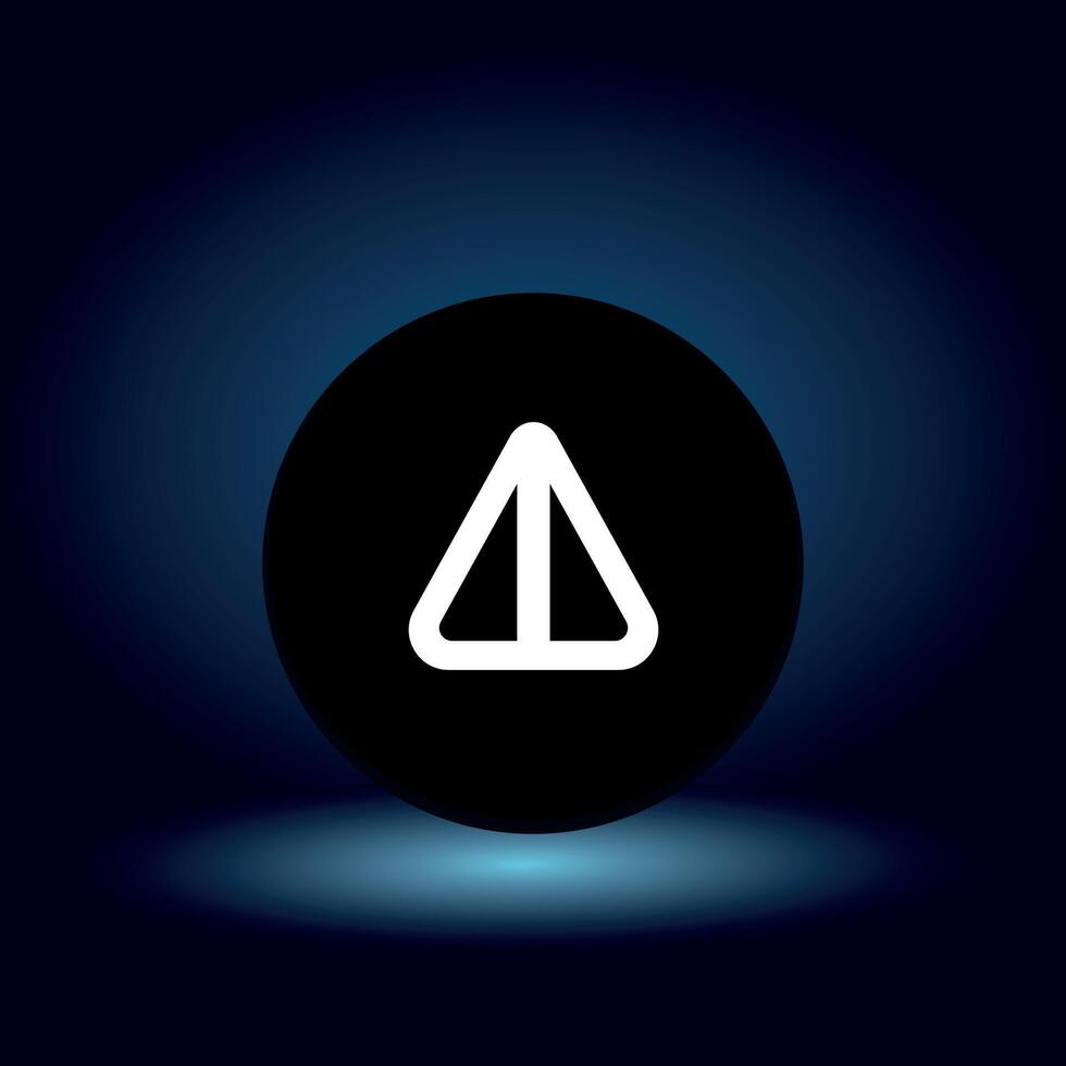 flat Notcoin Token symbol on blue background vector