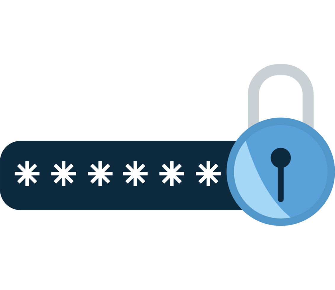 A lock with a padlock and a star png