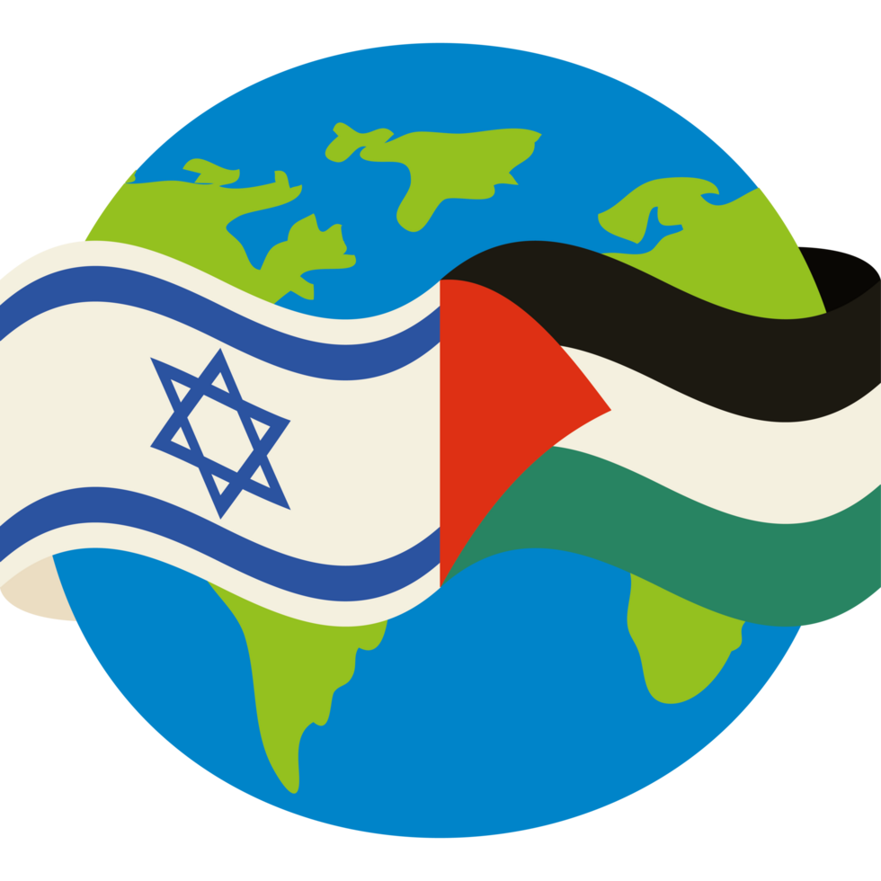 Israeli and palestinian flags png
