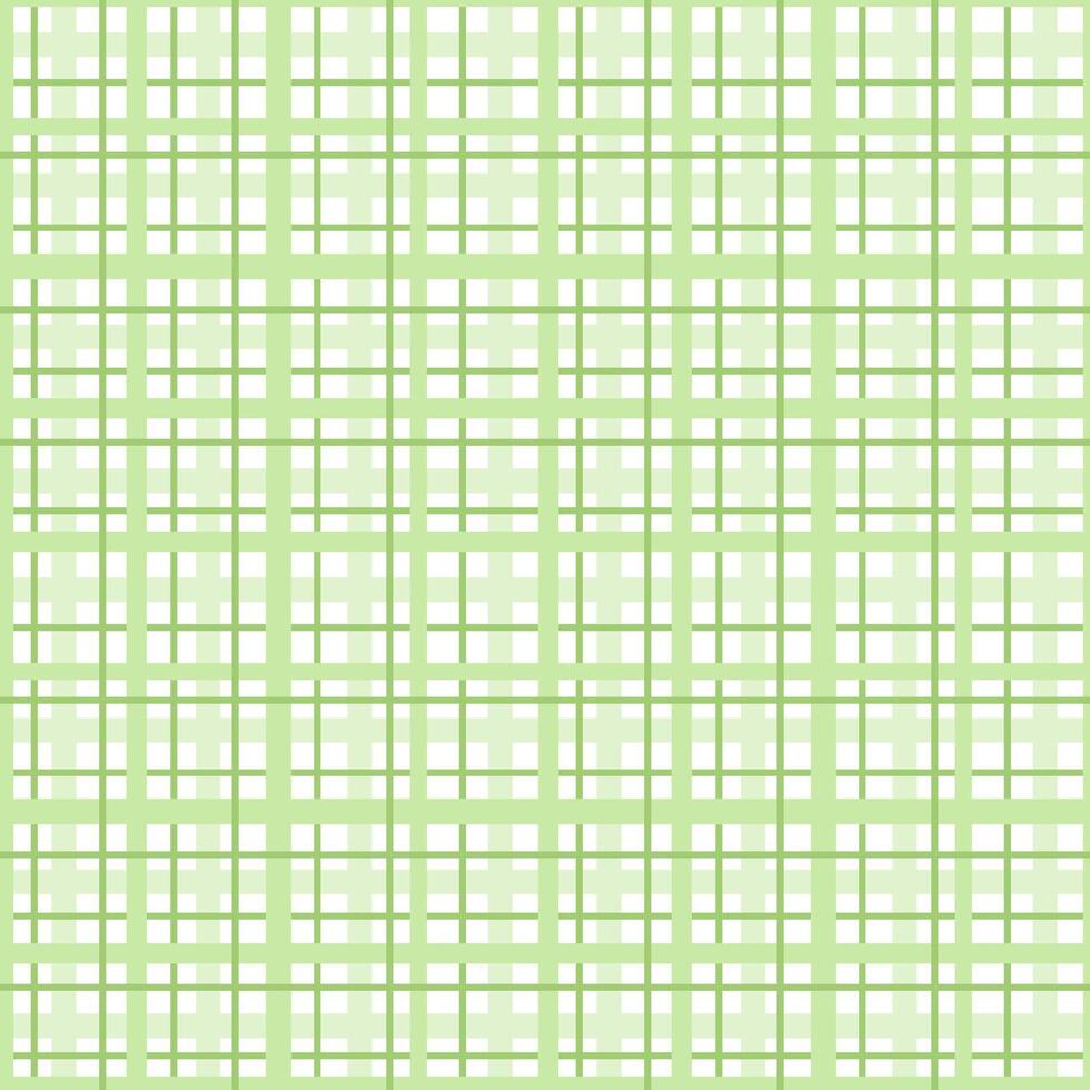 Seamless pattern green checkered mesh. Light green intertwining lines on a white background vector