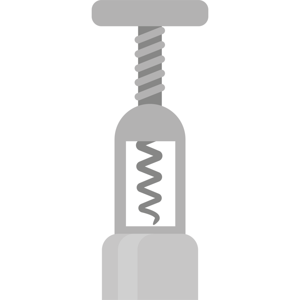 A wine corkscrew with a spiral on it png